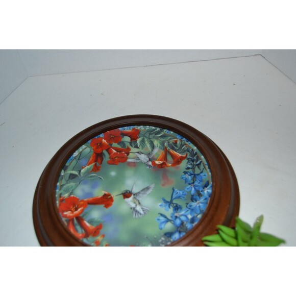 Vintage Hummingbird Plate with Hanger Strength Beauty and  Serene - Picture 3 of 5